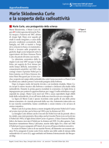 Marie Sklodowska Curie e la scoperta della radioattività
