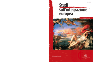 Studi sull`integrazione europea - IRIS Università degli Studi di