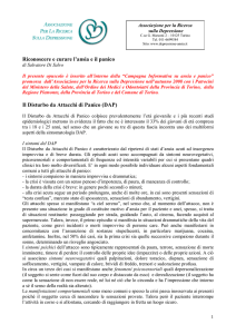 Riconoscere e curare l`ansia e il panico Il Disturbo da Attacchi di