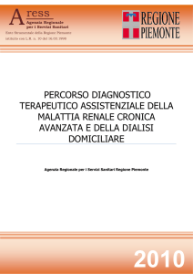 PDTA dialisi domiciliare - Forum Risk Management in Sanità