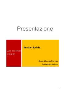 Presentazione - Dipartimento di Sociologia e Ricerca Sociale