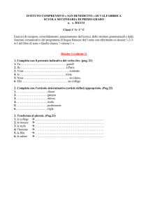 Francese_Classi_1A_1C_Compiti estivi