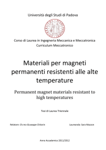 Materiali per magneti permanenti resistenti alle alte temperature