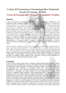 ROMA Corso di Scenografia Virtuale e Computer Grafica