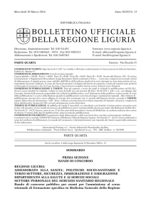 Bollettino Ufficiale della Regione Liguria