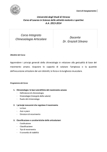 Anatomia I - univr dsnm - Università degli Studi di Verona