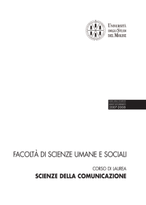 Scienze della Comunicazione - Università degli Studi del Molise