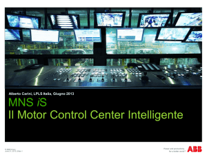 MNS iS Il Motor Control Center Intelligente