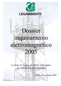 Dossier inquinamento elettromagnetico 2005
