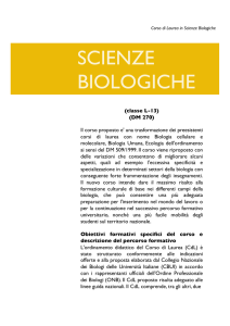 A.A. 2010/2011 - Macroarea di Scienze