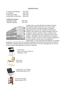 ARCHITETTURA L`esperienza del Bauhaus 1919-1933