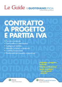 Le Guide - Il Quotidiano Ipsoa - Contratto a progetto e partita iva