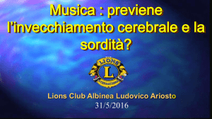 lezioni di cinesiologia applicata - Lions Club Albinea Ludovico Ariosto