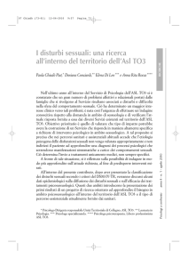 I disturbi sessuali - Ordine Psicologi Piemonte