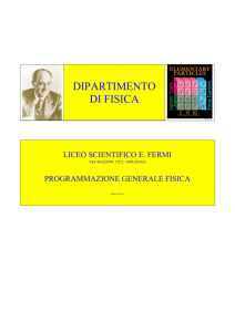 dipartimento di fisica - "E. Fermi"