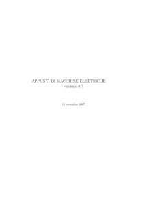 APPUNTI DI MACCHINE ELETTRICHE versione 0.7