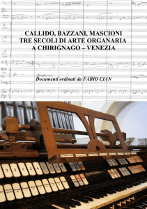 Libro organo Chirignago - Parrocchia San Giorgio