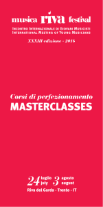 masterclasses - Musica Riva Festival