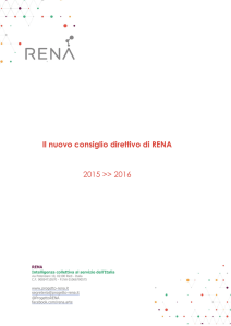 Il nuovo consiglio direttivo di RENA 2015 >> 2016