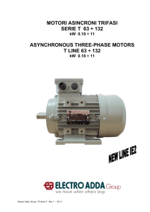 motori asincroni trifasi serie t 63 ÷ 132 asynchronous three