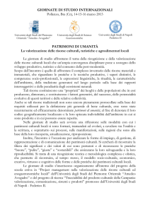 GIORNATE DI STUDIO INTERNAZIONALI Pollenzo, Bra (Cn), 14