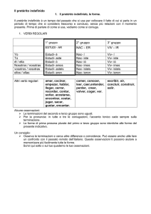 Il pretérito indefinido 2° gruppo 3° gruppo NAC – ER VIV – IR Yo