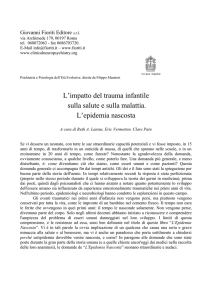 L`impatto del trauma infantile sulla salute e sulla malattia. L