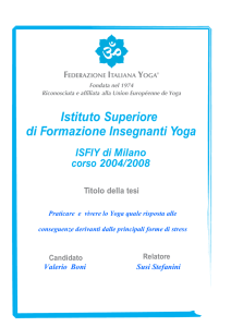 Istituto Superiore Formazione Insegnanti di Yoga