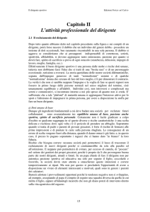 Capitolo II L`attività professionale del dirigente