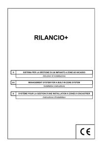 Manuale di installazione ed uso RILANCIO+