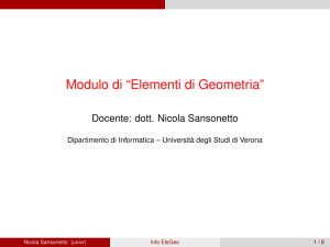 Modulo di ``Elementi di Geometria