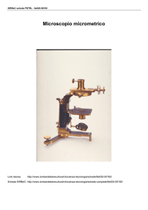 Microscopio micrometrico - Lombardia Beni Culturali