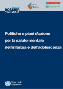 Politiche e piani d`azione per la salute mentale dell`infanzia