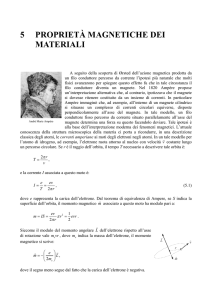 5 PROPRIETÀ MAGNETICHE DEI MATERIALI