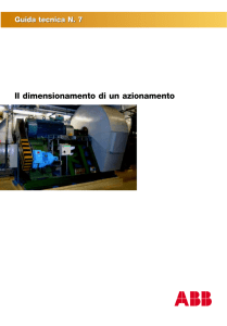 Il dimensionamento di un azionamento