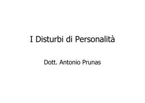 I Disturbi di Personalità - e-Learning