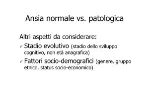 Ansia normale vs. patologica - e-Learning
