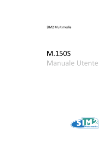 M.150S Manuale Utente