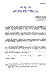 servizio civile ed educazione alla cittadinanza attiva