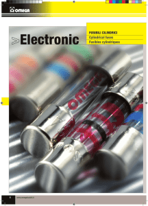 Electronic FUSIBILI CILINDRICI Cylindrical fuses Fusibles cylindriques