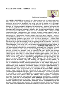 Diario di Bordo 2011 - Un Paese a Sei Corde