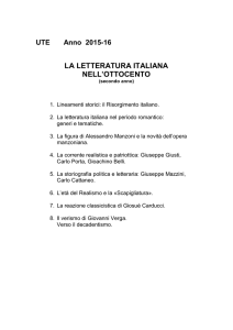 Letteratura italiana - UTE - Università della Terza Età > Home