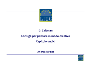 Microsoft PowerPoint - Capitolo 11 - Zaltman - Come