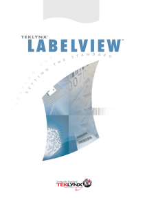 Manuale dell`utente di LABELVIEW 2015