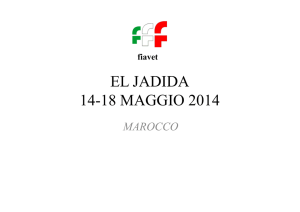 EL JADIDA - MAROCCO présentation du programme congrès