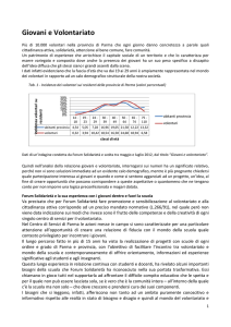Giovani e Volontariato