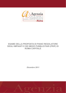 ESAME DELLA PROPOSTA DI PIANO REGOLATORE DEGLI