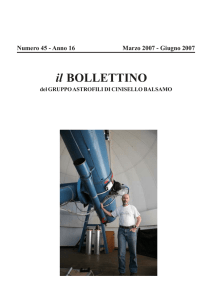 Bollettino GACB n. 45 - Gruppo Astrofili Cinisello Balsamo