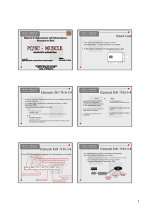 Smart Card Elementi ISO 7816-3/4 Elementi ISO 7816