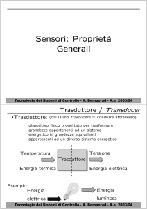 Sensori: Proprietà Generali